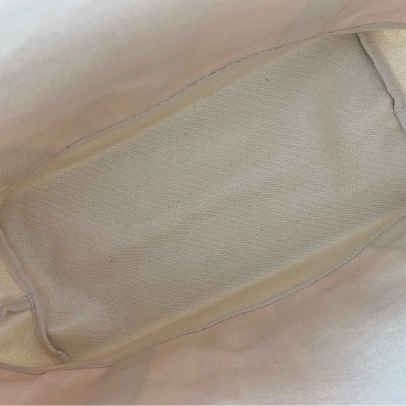 AQUA Canvas Pink and Red Striped Tote Bag Bloomingdale’s Exclusive Large - Picture 6 of 12